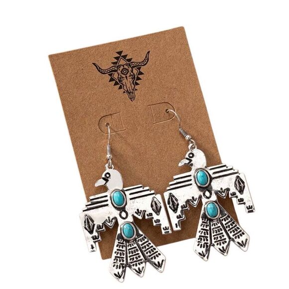 Phoenix Thunderbird Earrings - Picture 7 of 7